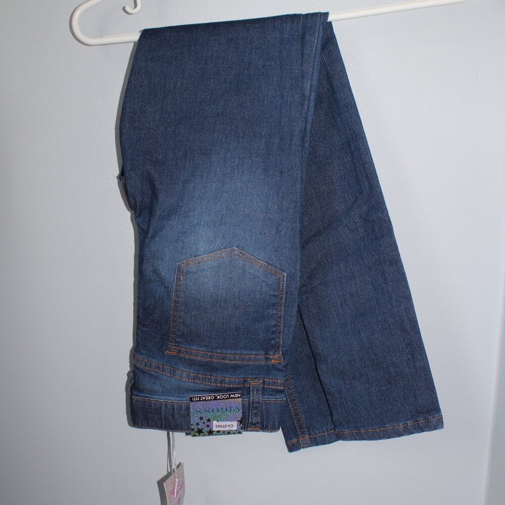 - Vigoss Size 12 High Rise Super Stretch Blue Jeggings